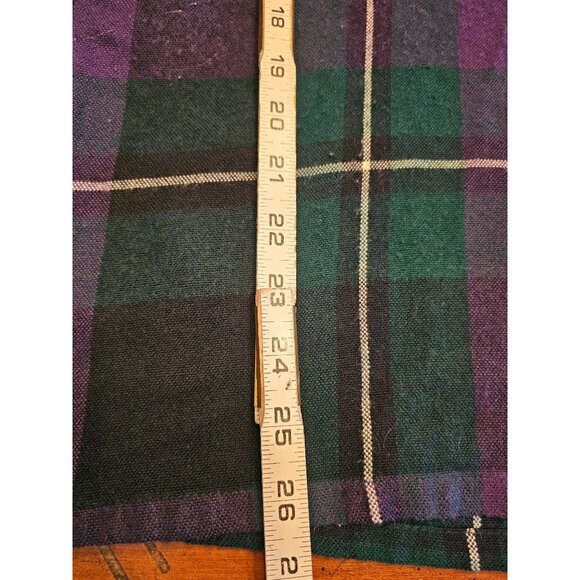 VTG claybrooke outdoors flannel XL purple green soft cabincore - Picture 8 of 10